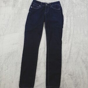 Paige Womens Size 25 Peg Super Skinny low rise‎ Jeans Dark Wash Stretch Denim